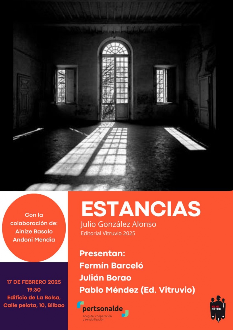 Julio González Alonso, destina la recaudación íntegra de este gran libro de poesía a proyectos de Pertsonalde. Estamos emocionad@s Julio ¡gracias! 